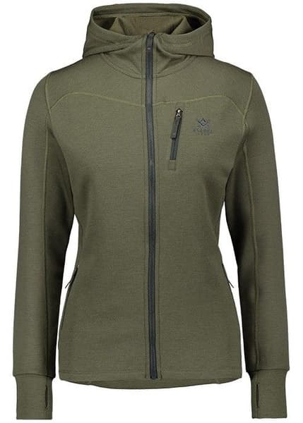 W's Merino Hoodie Hunting Green, view: 0