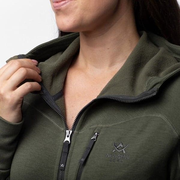 W's Merino Hoodie Hunting Green, view: 4