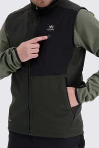 M's Heat System Vest Green/Black - view: 2