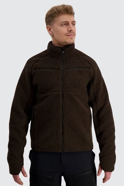 M's Teddy Fleece Jacket Moss Brown, view: 4