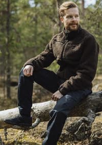M's Teddy Fleece Jacket Moss Brown - view: 2