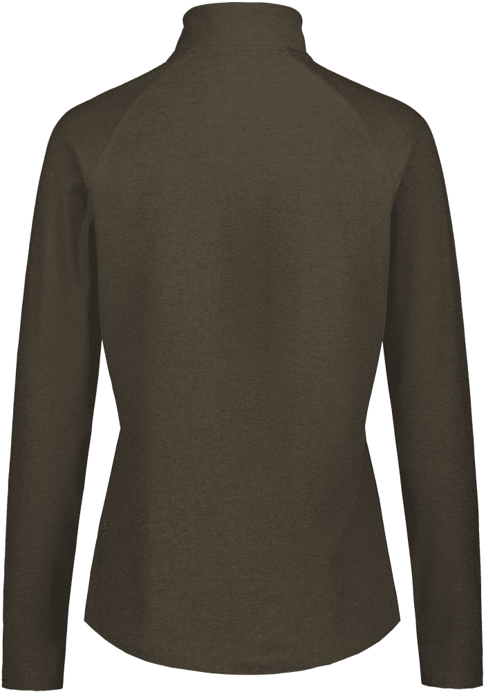 W's CoolDry Half-Zip Top Moss Brown, view: 1