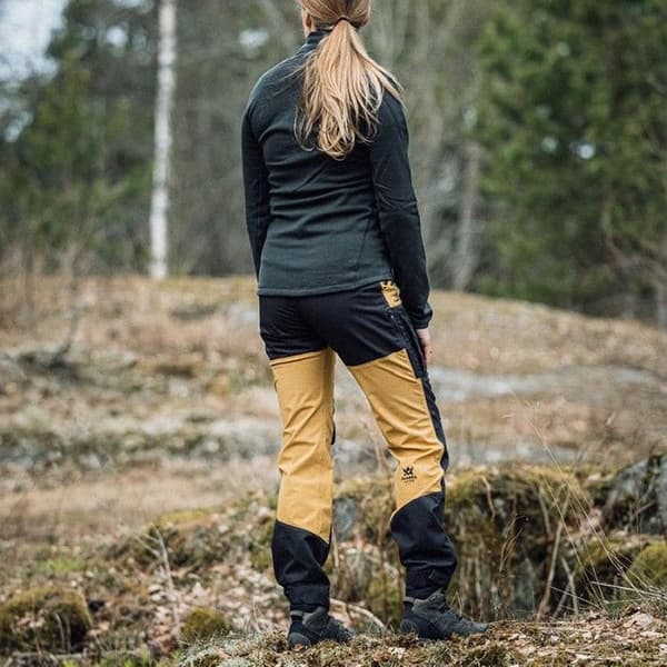 W's Trekking Lite Pro Pant, Mustard / Grey, view: 2