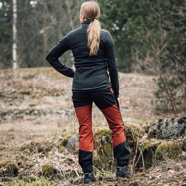 W's Trekking Lite Pro Pant, Orange / Grey, view: 2