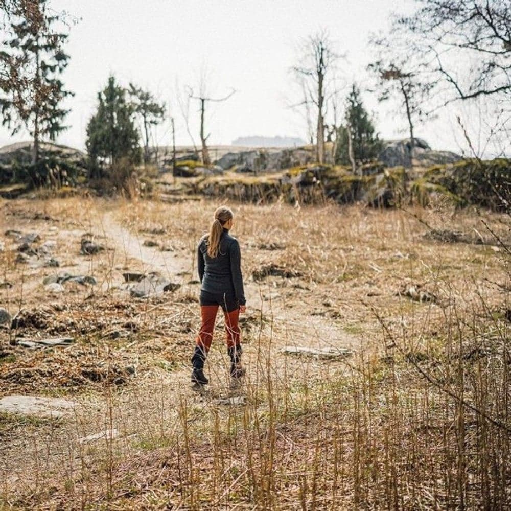 W's Trekking Lite Pro Pant, Orange / Grey, view: 4