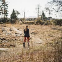 W's Trekking Lite Pro Pant, Orange / Grey - view: 4