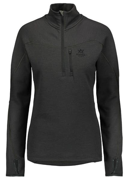 W's Merino Mid Layer Half-Zip Dark Grey, view: 0