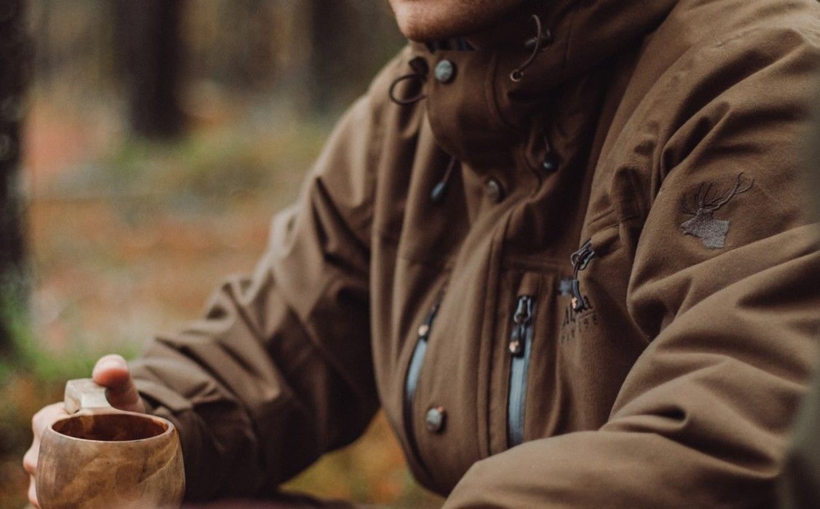 Tundra Jaktjakke Forest Brown, view: 3