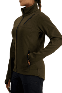 W`s Juneau Powerfleece Jacket Moss Brown - view: 2