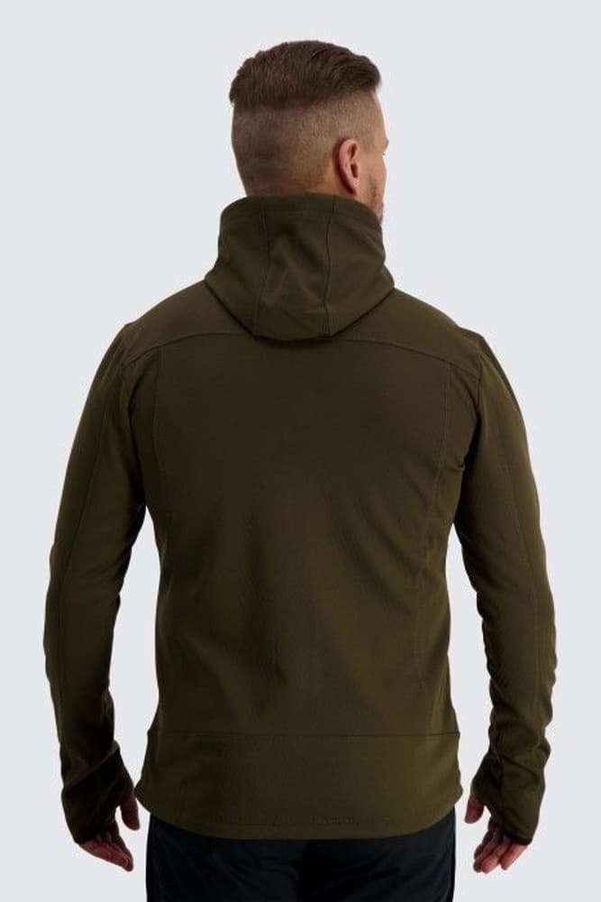 M's Sniper Powerfleece Hoodie Moss Brown, view: 2