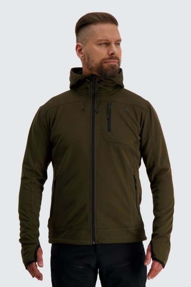M's Sniper Powerfleece Hoodie Moss Brown, view: 1