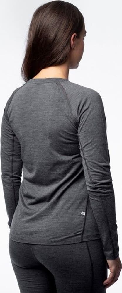 W's Merino Base Layer Crewneck Top Dark Grey, view: 2