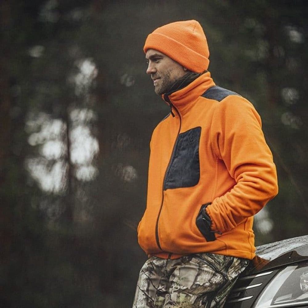 M's Dawson Waterproof Fleece Jacket Safety Orange, view: 2