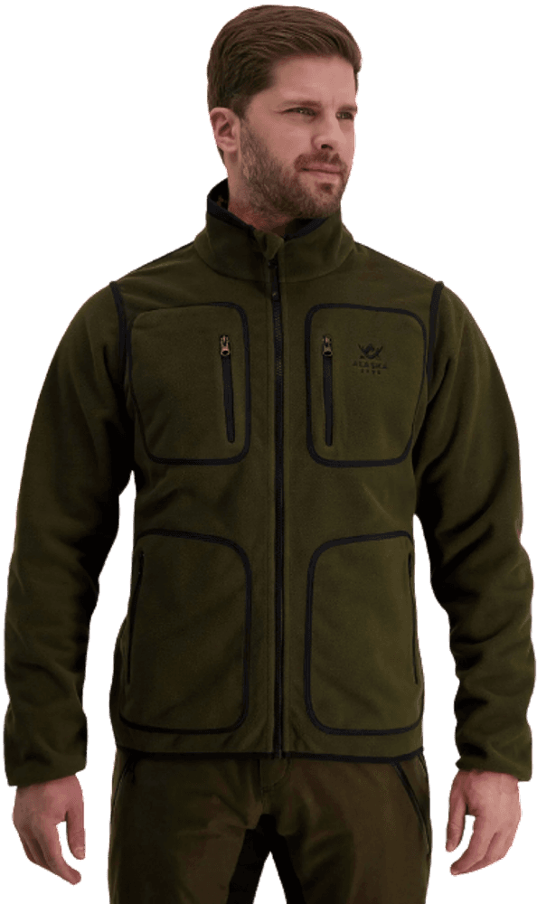 M's Elk Hunter Reversible Fleece Jacket Moss Brown / Blaze 3D, view: 0