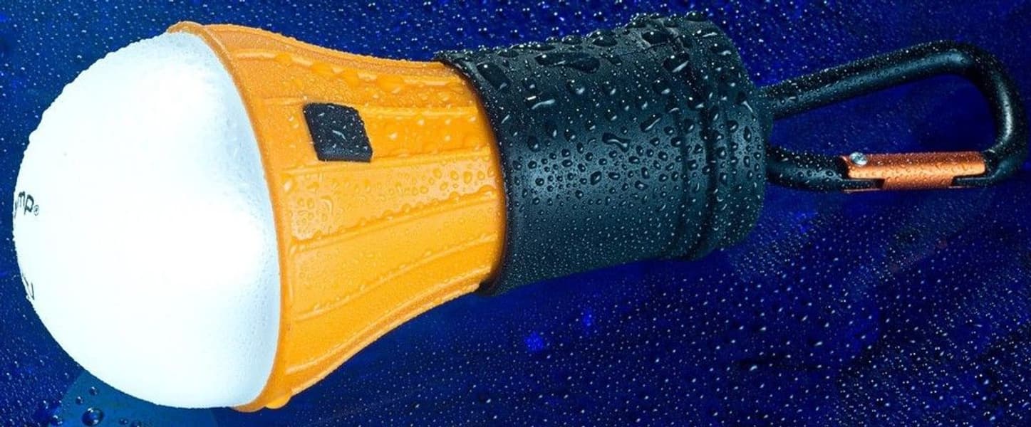 Led Tent Lamp Bulb with Carabiner Blue, view: 2