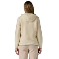 W's Retro Pile Hoody Natural W/Ellwood Green - view: 2
