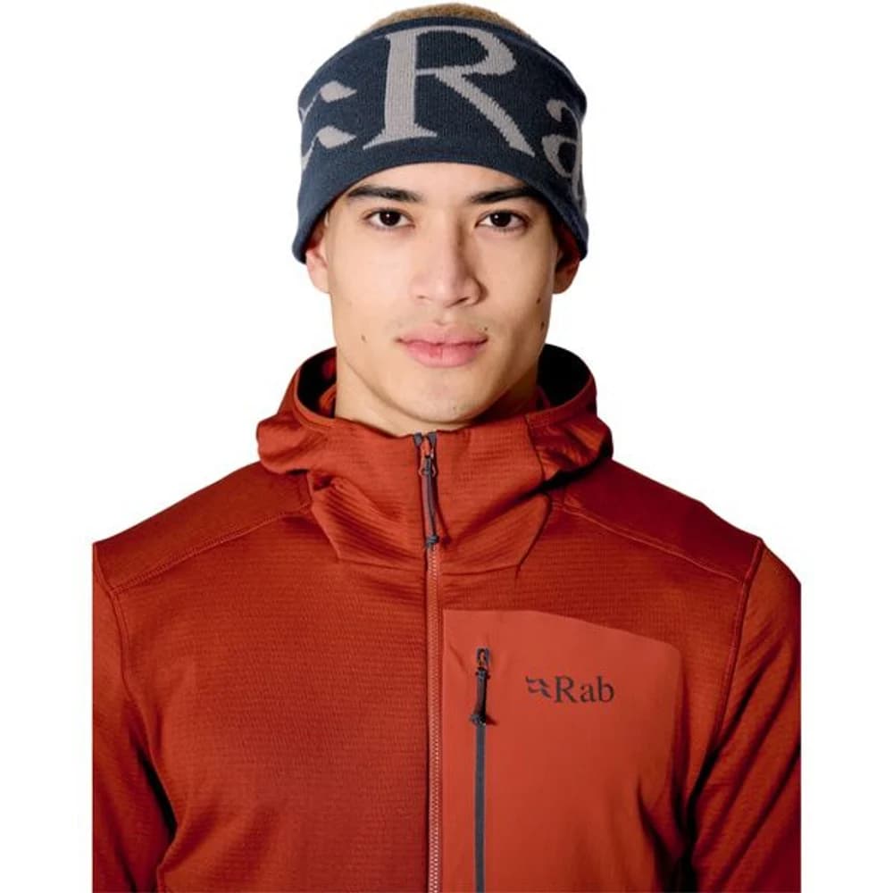 Rab Knitted Logo Headband Tempest Blue/Light Zinc, view: 1