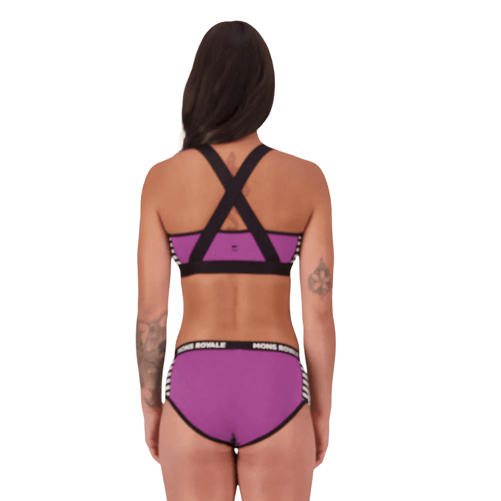 Stella Merino X-Back Bra Purple Bolt / Mr Stripe, view: 2