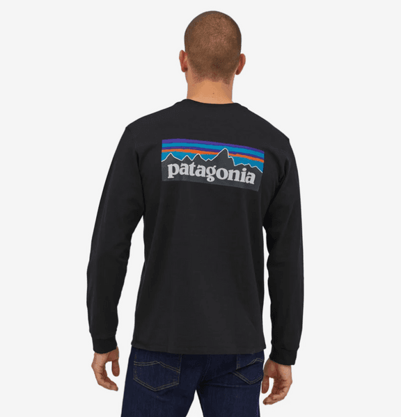 M's L/S P-6 Logo Responsibili-Tee Black, view: 2