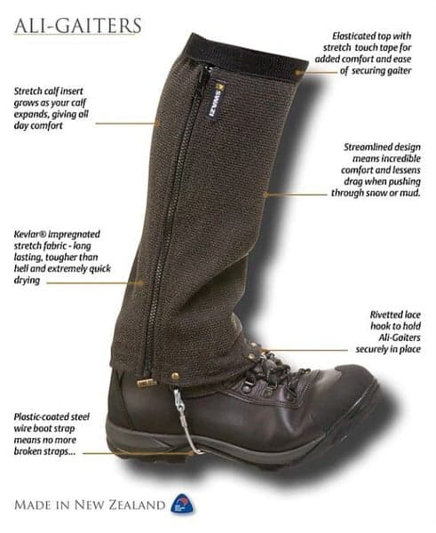 Ali - Gaiters Black, view: 1