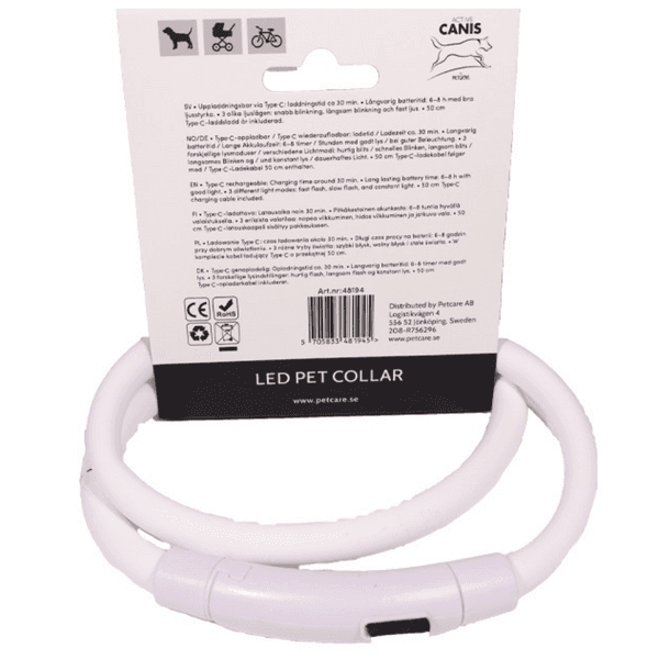 USB Led Collar White, view: 1