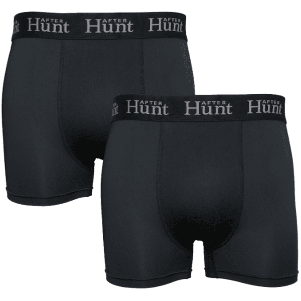 Mens Boxer Underwear Short 2-pack Black, view: 1