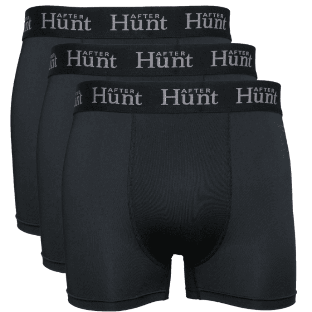 Mens Boxer Underwear Short 3-pack Black, view: 0