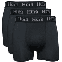 Mens Boxer Underwear Short 3-pack Black - view: 0