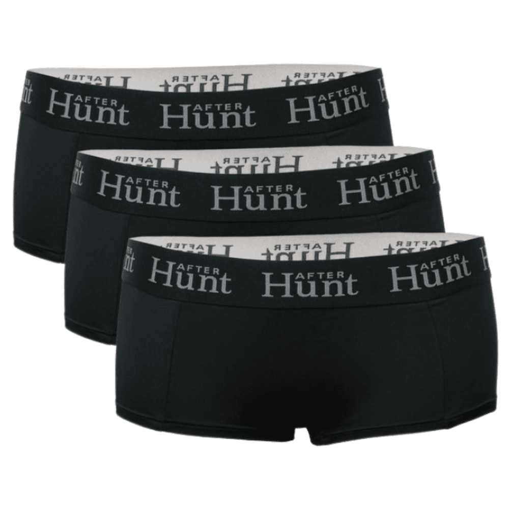 Womens Boxer Underwear Short 3-pack Black, view: 0