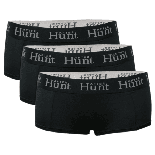 Womens Boxer Underwear Short 3-pack Black, view: 0