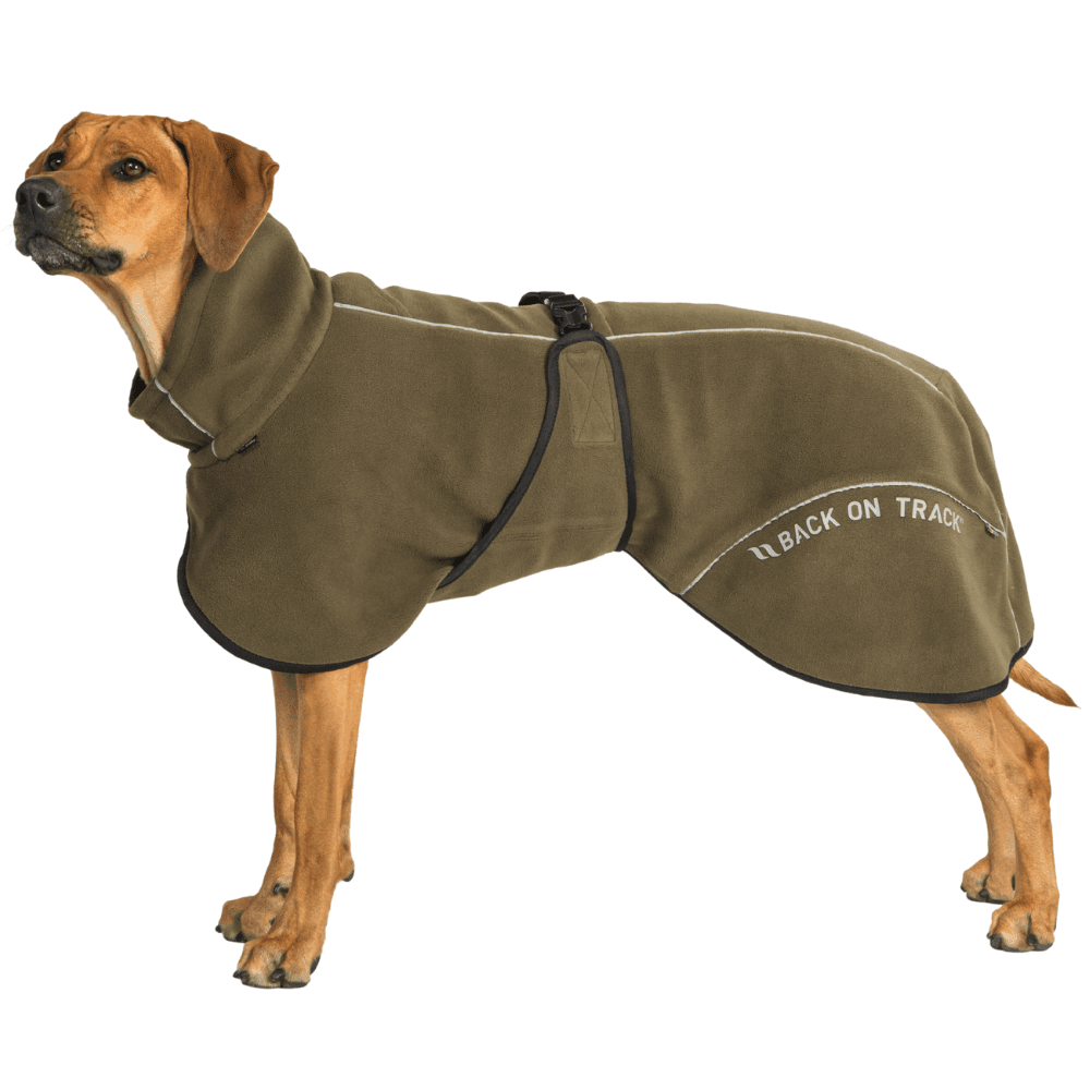 Bay Fleece Coat Low Set Tail 70 cm Olive, view: 2