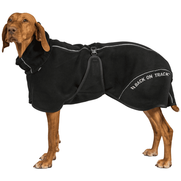 Bay Fleece Coat Low Set Tail 70-80 cm Black, view: 1