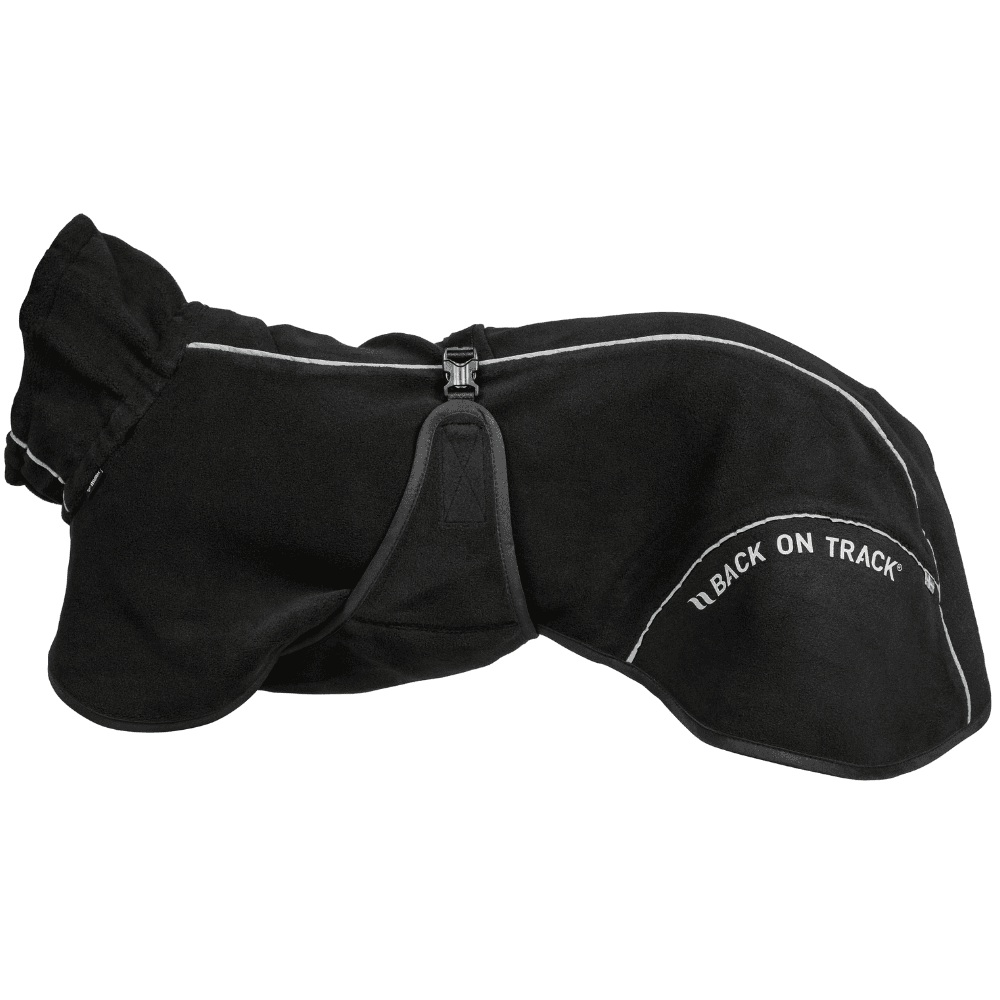 Bay Fleece Coat Low Set Tail 55-65 cm Black, view: 0