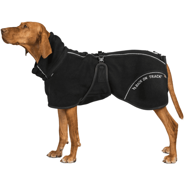 Bay Fleece Coat High Set Tail 70-80 cm Black, view: 1
