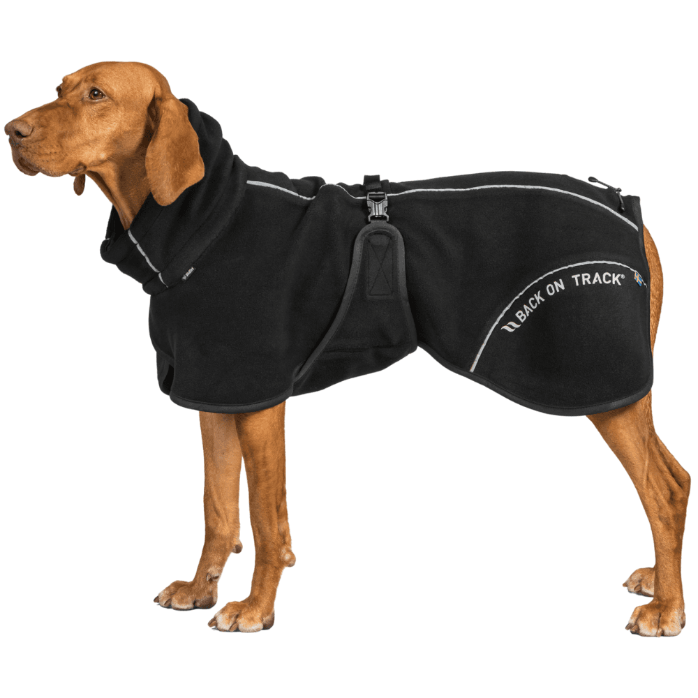 Bay Fleece Coat High Set Tail 25-35 cm Black, view: 2