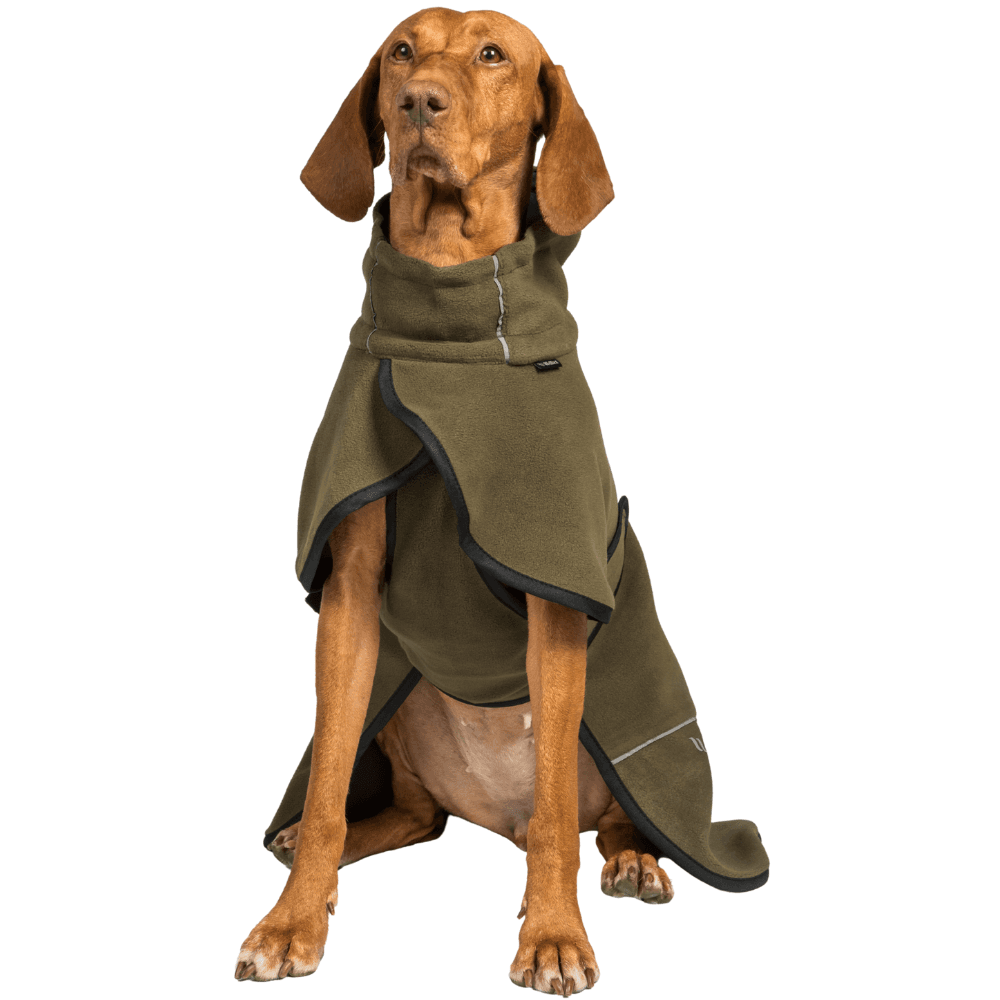 Bay Fleece Coat High Set Tail 55-65 cm Olive, view: 2
