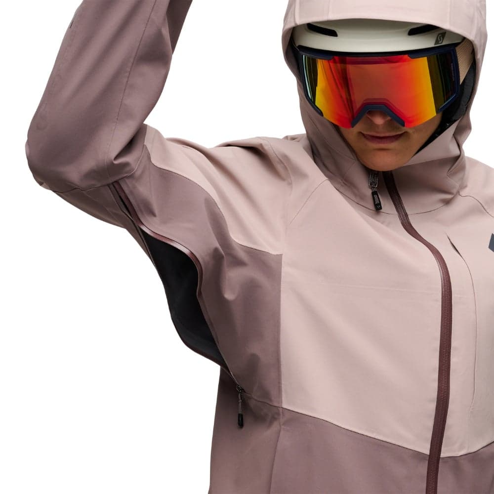 W's Recon Stretch Ski Shell Pale Mauve-Dark Mauve, view: 6