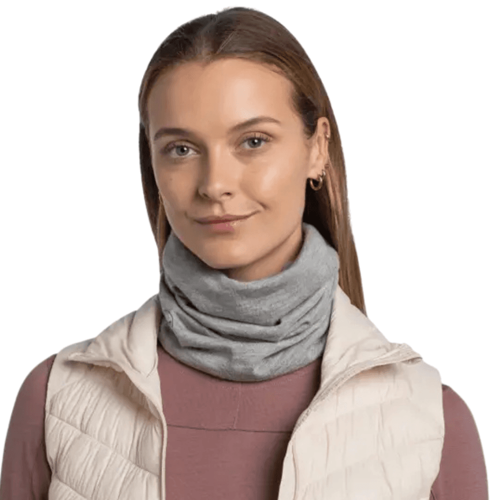 Neckwear Merino Midweight Melange Lightgrey, view: 2