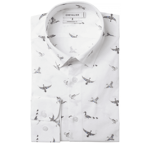 M's Danson Contemporary Fit Shirt Men Ducks In A Row, view: 1