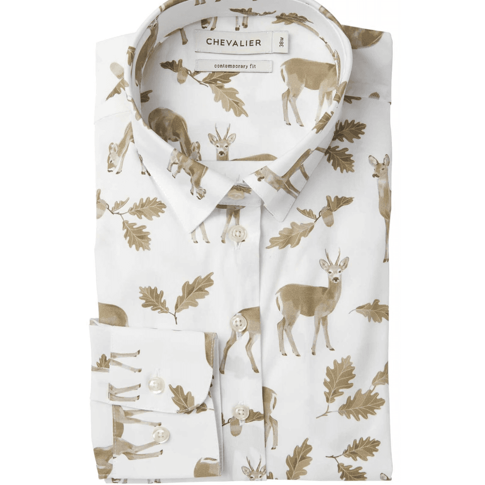 W's Lindsey Contemporary Fit Shirt Oh Deer Brown, view: 1
