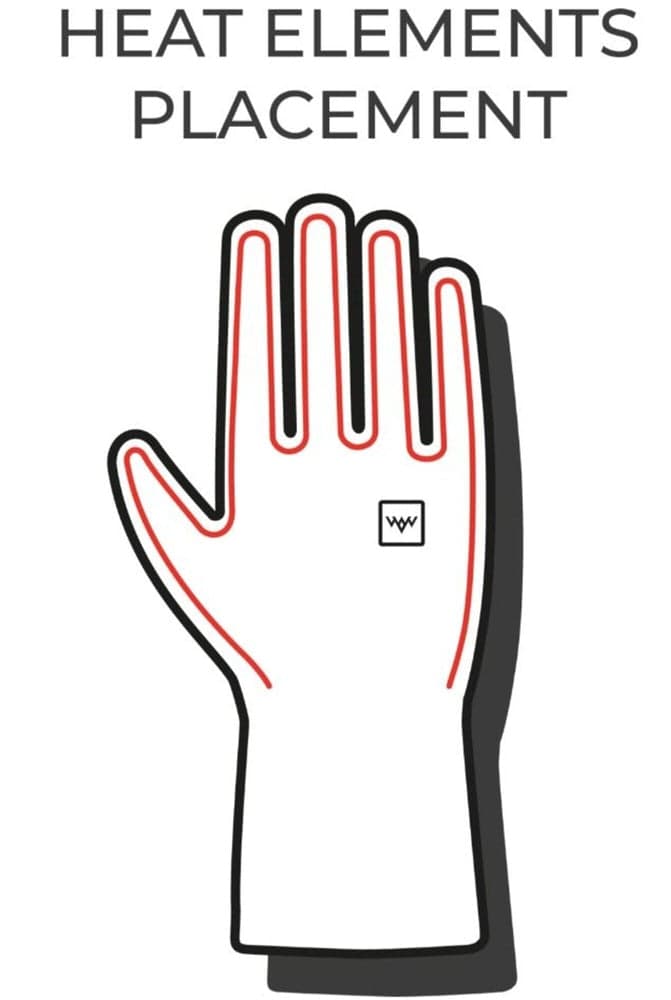 Heated Blizzard Gloves Black, view: 5