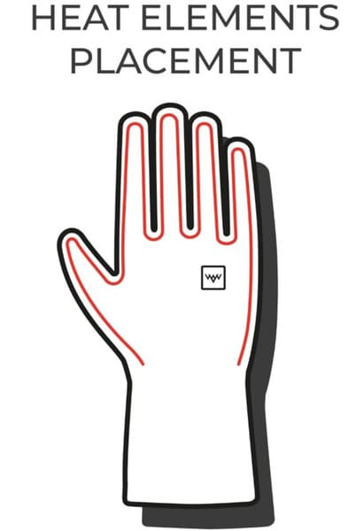 Heated Blizzard Gloves Black, view: 5