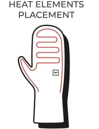 Heated Blizzard Mittens Black - view: 4