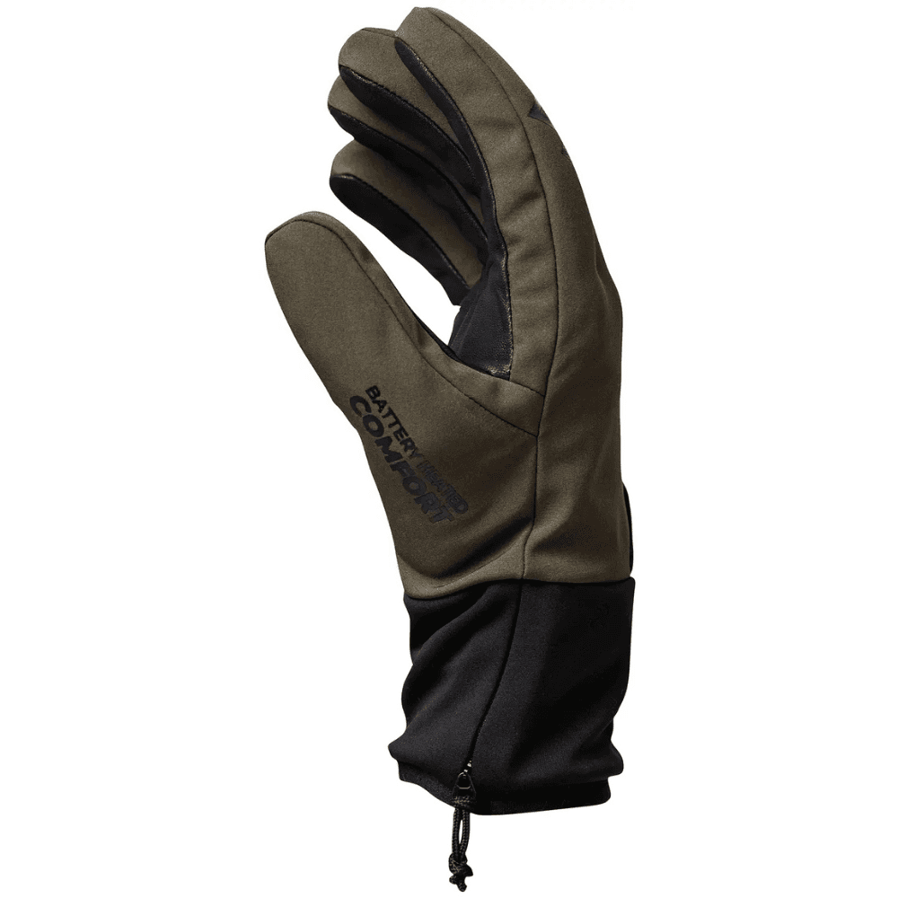 Heated Light Hunt Gloves Olive Green, view: 3