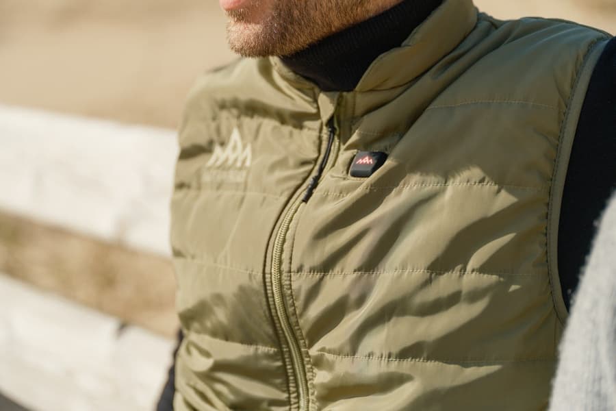 Heated Everyday Vest? Mens Lichen Green, view: 4