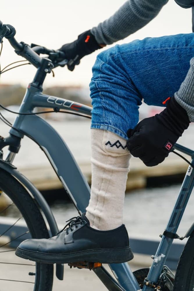 Heated Everyday Socks w.batteries V2 Olive Green, view: 7