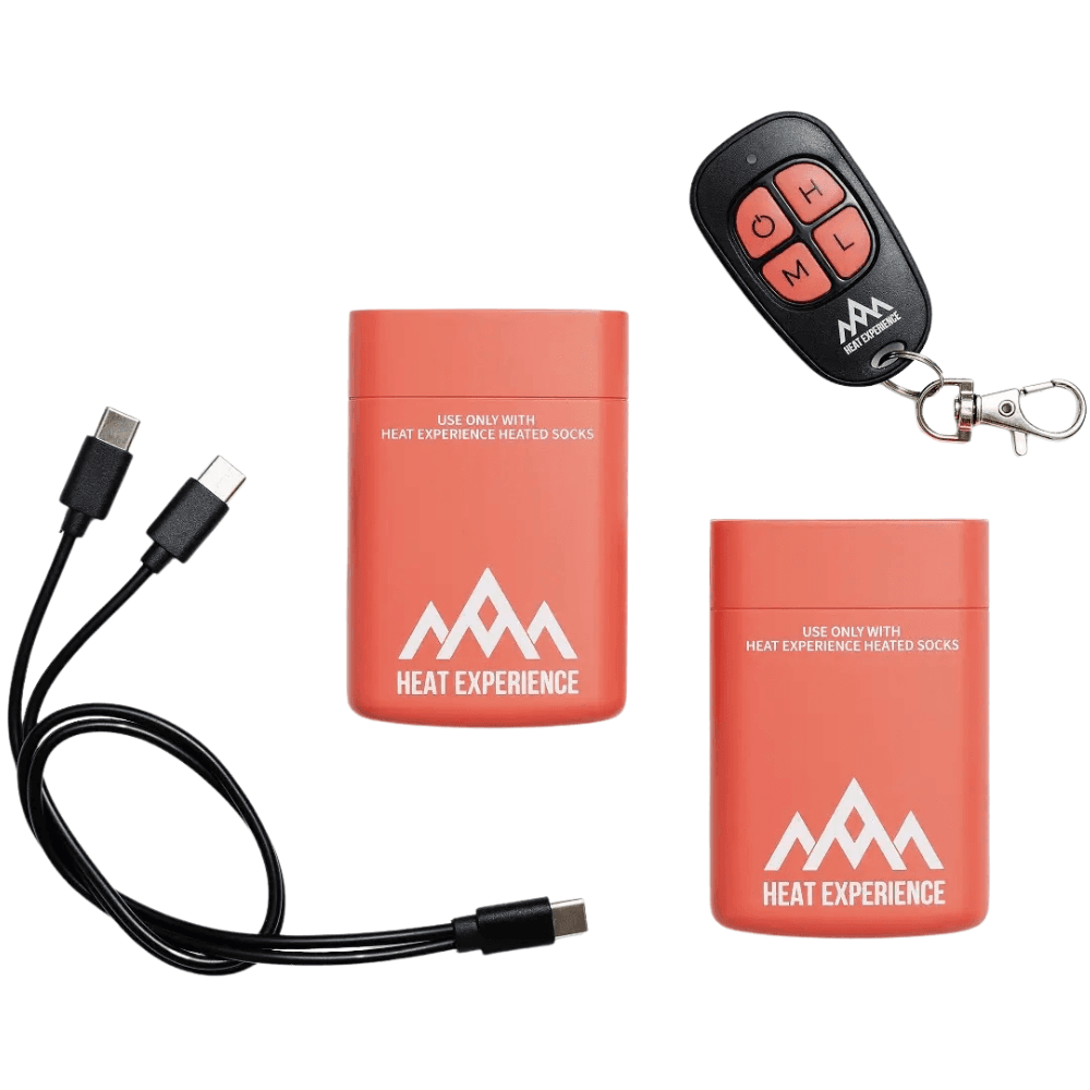 Heated Technical Socks w/battery V2 Red/Black, view: 3