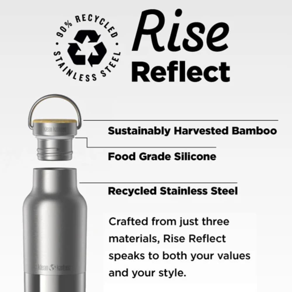Insulated Reflect 592ml (w/ Bamboo) Brushed Stainless, view: 2