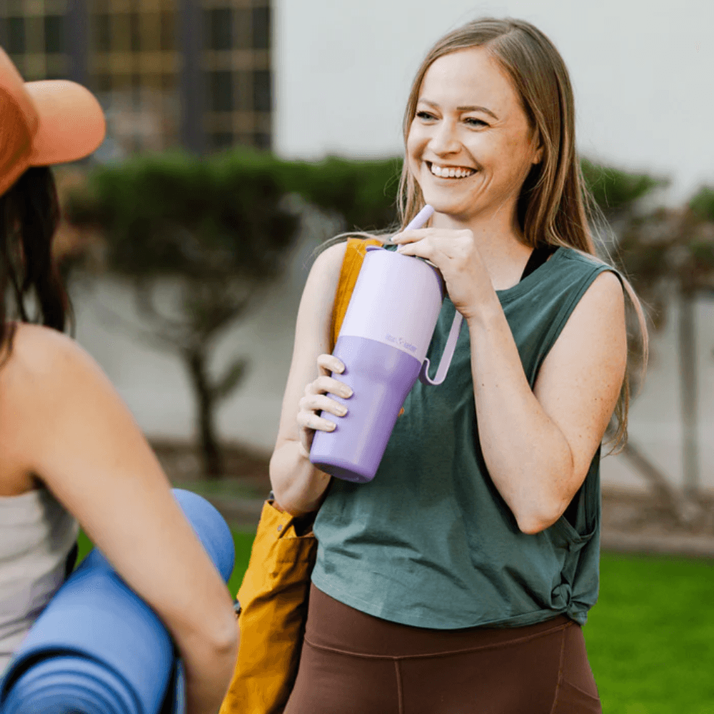 Rise Tumbler 770ml (w/Straw & Flip Lid) Barely Blue, view: 2
