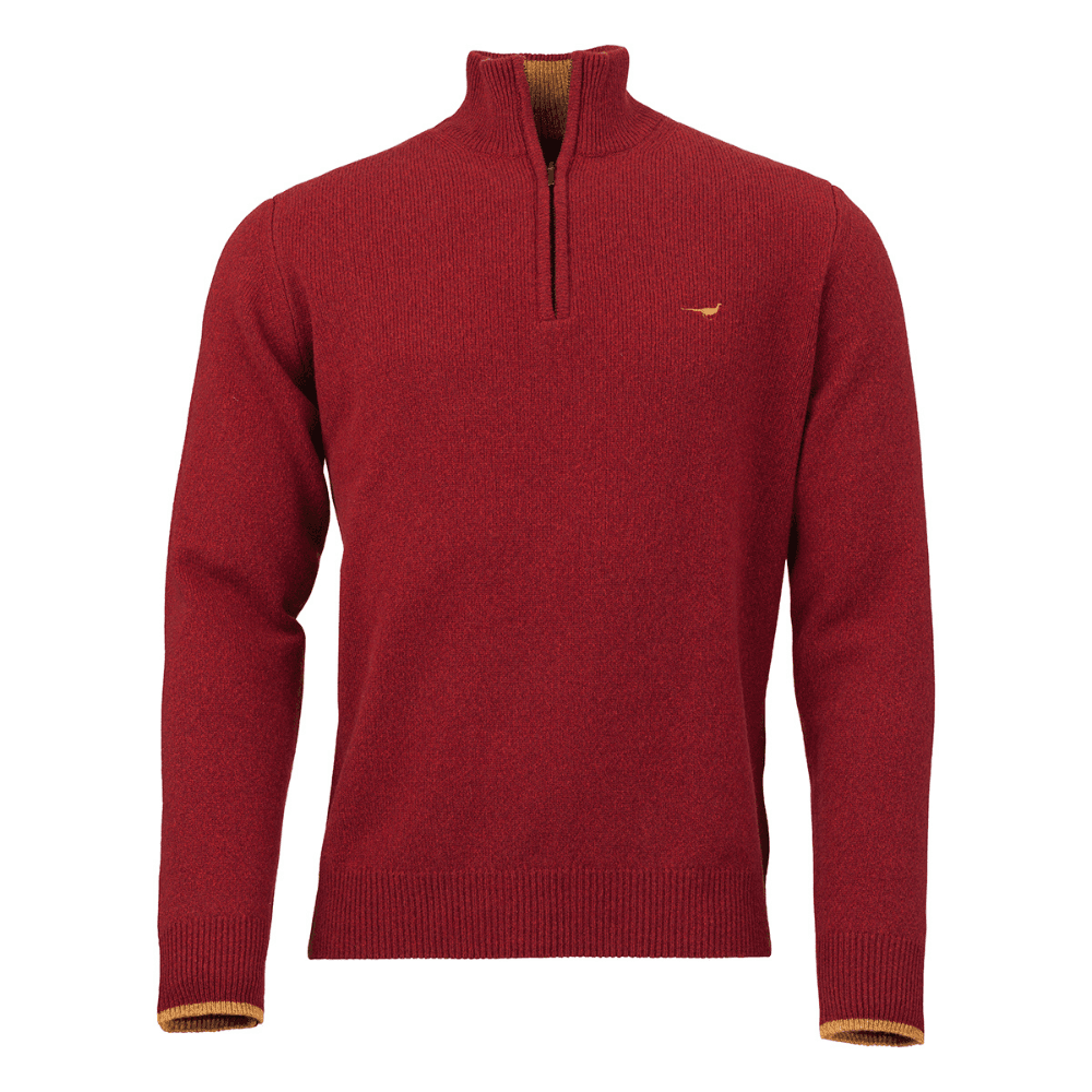 M's Brompton Zip Neck Wine, view: 0